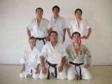 PICT0508 Fyren i midten er sjefen, Sensei Hioki. Han bak til venstre er en bra fighter fra Japan